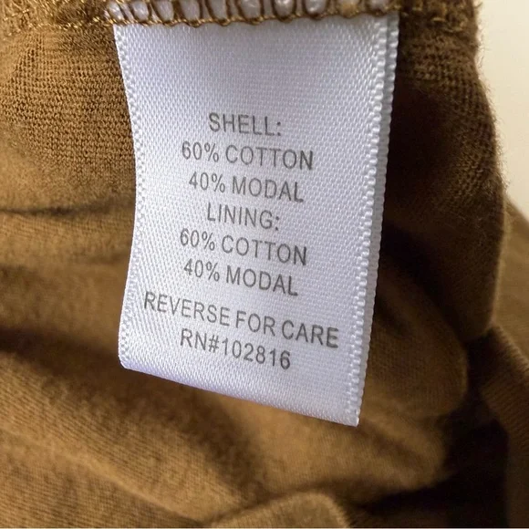 Garnet Hill Favorite Maxi Knit Skirt Sandalwood Brown Pockets Size Medium Petite - Picture 7 of 10